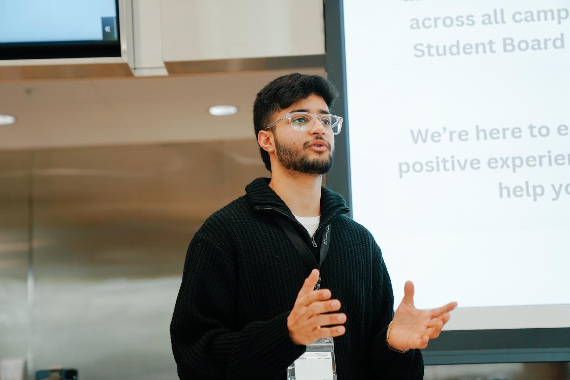 Sarthak Gupta speaking